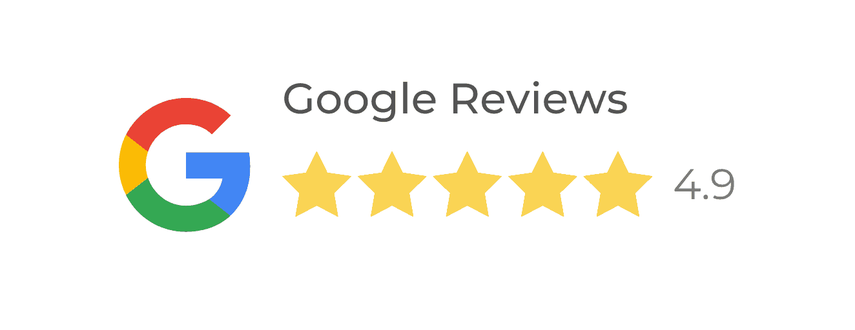 4.9 stars on google reviews